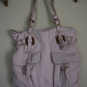 elliot lucca leather ivory white shoulderbag